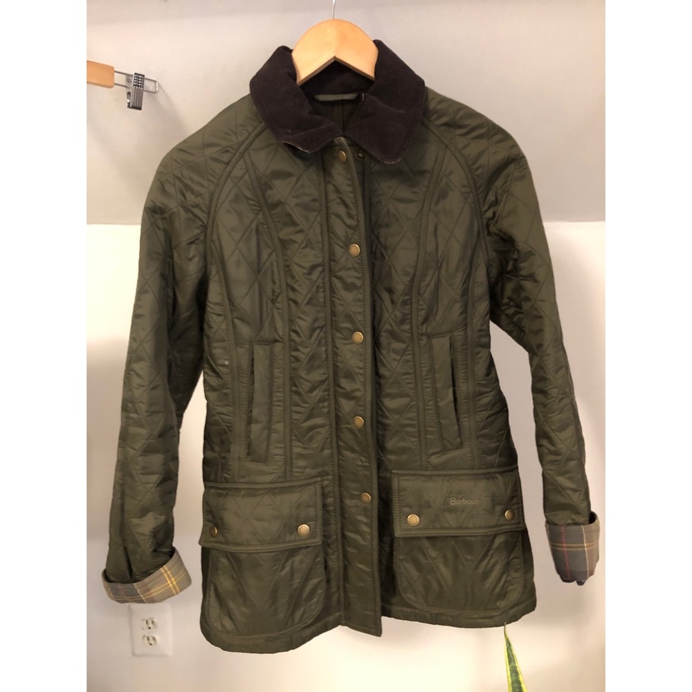 Barbour Beadnell Polarquilt Jacket - Olive Size 4